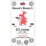 £5 2017-2021 Beasts incl. Completer Coin Album
