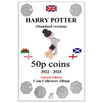 50p 2022-2024 (not coloured) HARRY POTTER UK Coin Album