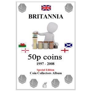 50p 1997-2008 BRITANNIA only Coin Album