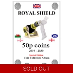 50p 2019-2030 ROYAL SHIELD only Coin Album