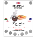 50p 1997-2024 incl sets, circul, excl. olympics and privy/mint marks Coin Album