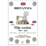 50p 1997-2019 BRITANNIA only Coin Album