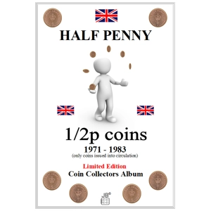 1/2p 1971-1983 Half Penny UK Standard Coin Album
