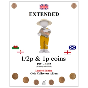 1/2p & 1p 1971-2022 EXTENDED UK Coin Album