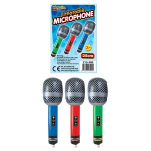12 x Inflatable Microphones 25cm