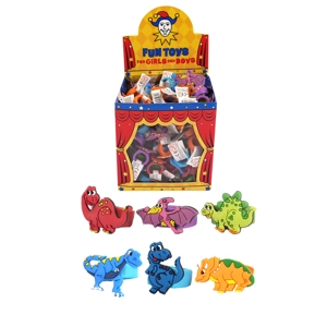 156 x Silicone Dinosaur Rings