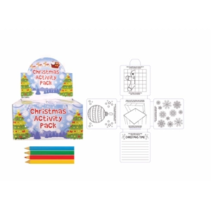36 x Foldout Christmas Colouring Activity Packs