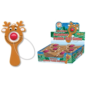 48 x Rudolph Reindeer Paddle Ball Games