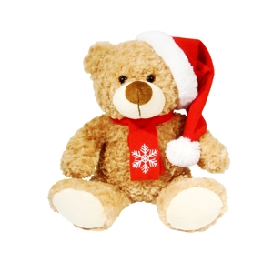 6 x Plush Bailey Christmas Bears 26cm