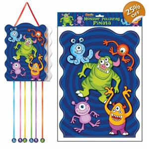 12 x Monster Pull String Pinatas