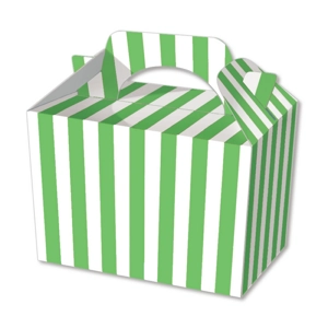 50 x Green Stripe Food Boxes