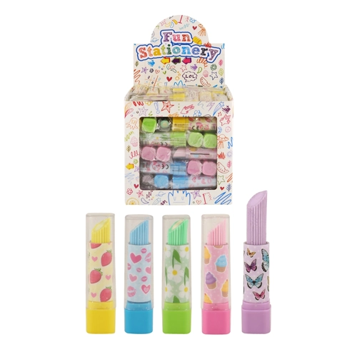 84 x Lipstick Erasers 7cm