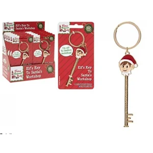 30 x Christmas Gold Elf Magic Keys
