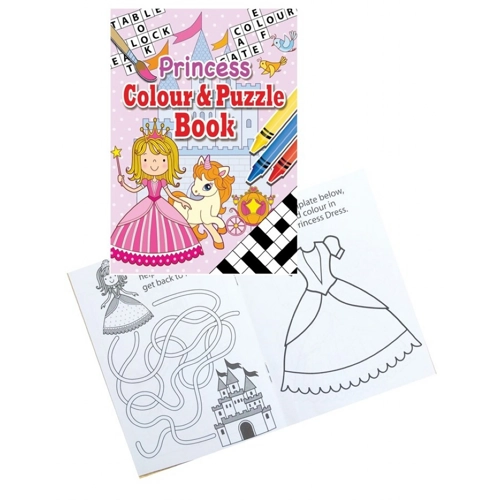 24 x Princess A6 Colour & Puzzle Books
