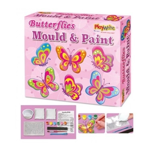 6 x Butterfly Mould & Paint Magnet Sets