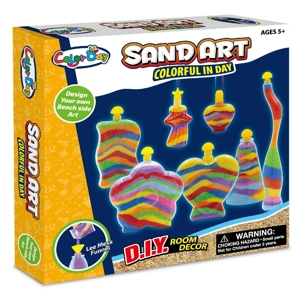 6 x Large 7 Bottle Sand Art Craft Sets