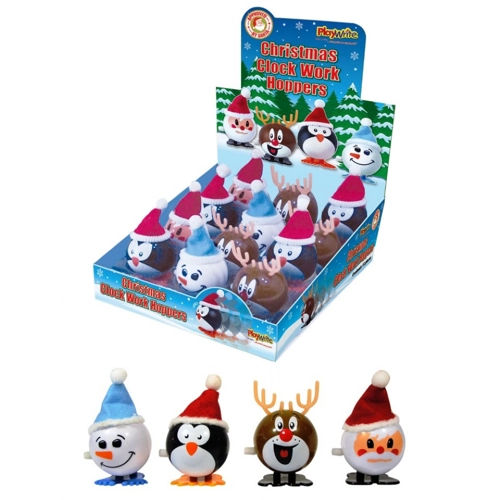 12 x Christmas Clockwork Hoppers