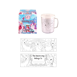 12 x Colour In Unicorn Mugs