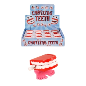 12 X Clockwork Chattering Teeth