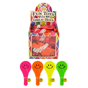 96 x Smiley Face Paddle Bats