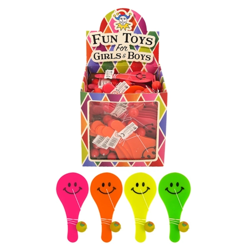 96 x Smiley Face Paddle Bats