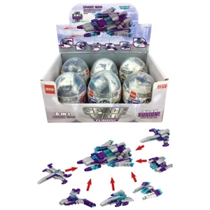 6 x Space Capsule Building Brick Sets