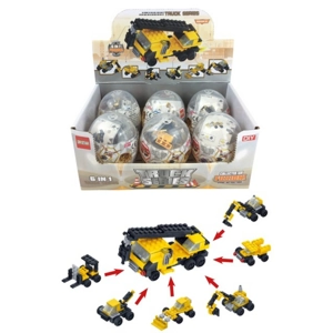 6 x Construction Capsule Building Brick Sets