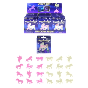 24 x Glow In The Dark Unicorns 24 pk