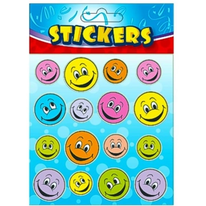 72 x Sheets of Smiley Stickers