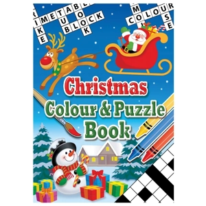 24 x Christmas A6 Colour & Puzzle Books