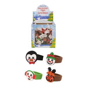 156 x Silicone Christmas Rings