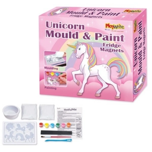 6 x Unicorn Mould & Paint Craft Sets