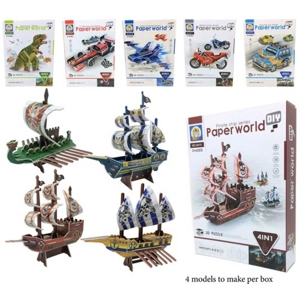 12 x Foam Board 4in1 Model Kits