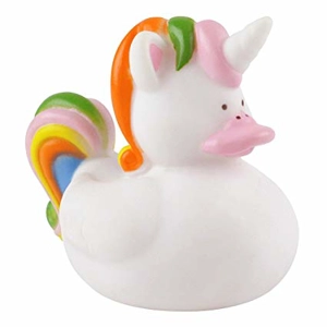 12 x Rainbow Unicorn Rubber Ducks