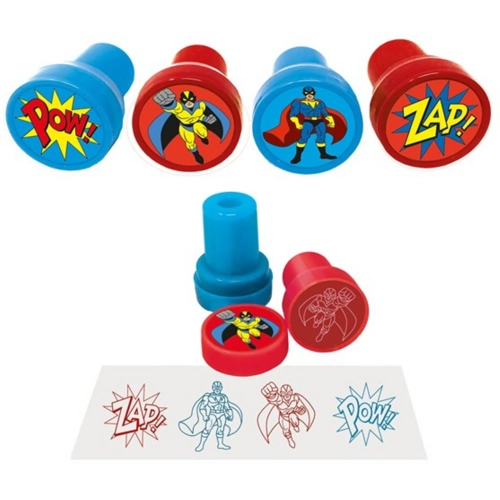 120 x Super Hero Ink Stampers