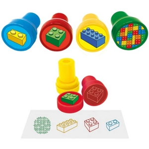 120 x Building Bricks Ink Stampers
