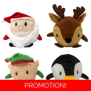 12 x Plush Christmas Pals 12cm
