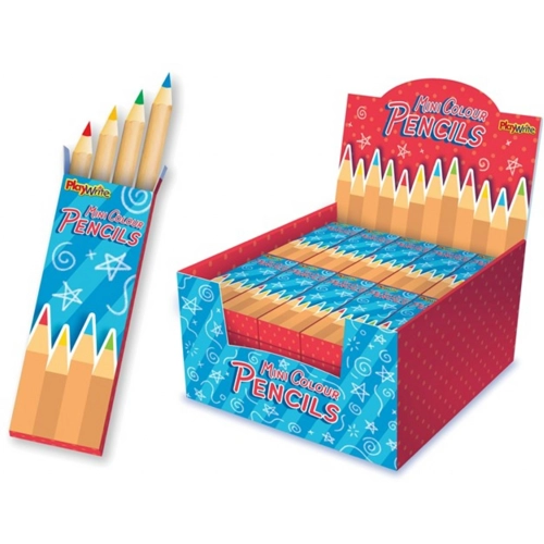 100 x Packs of 4 Colouring Pencils