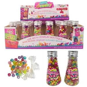 24 x Jewellery Bead Sets In Bottle