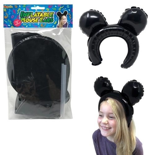 12 x Inflatable Mouse Ears 12pk