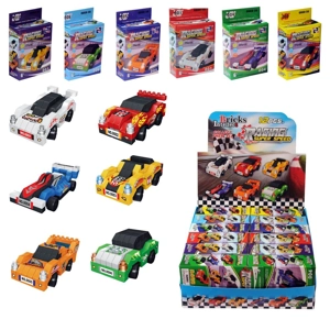 12 x Racing Car Mini Brick Kits