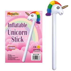 12 x Inflatable Unicorn Sticks 110cm