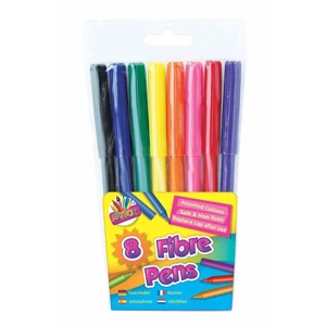 12 x Fibre Felt Tip Pens 8pk