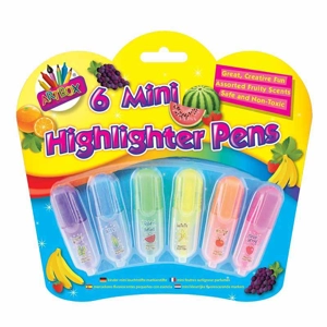 12 x Scented Mini Highlighters 6pk