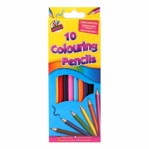 12 x Full Size Colour Pencils 10pk