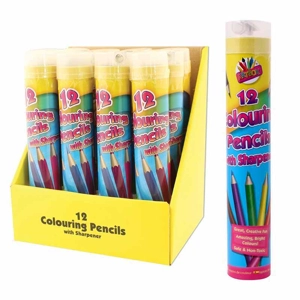 12 x Full Size Colouring Pencils 12pk + Sharpener