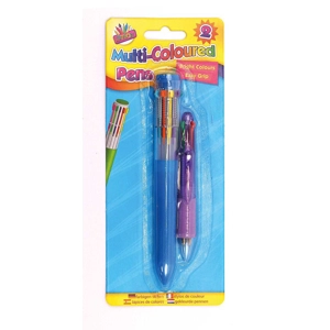12 x Multi 4 & 10 Colour Ball Point Pens
