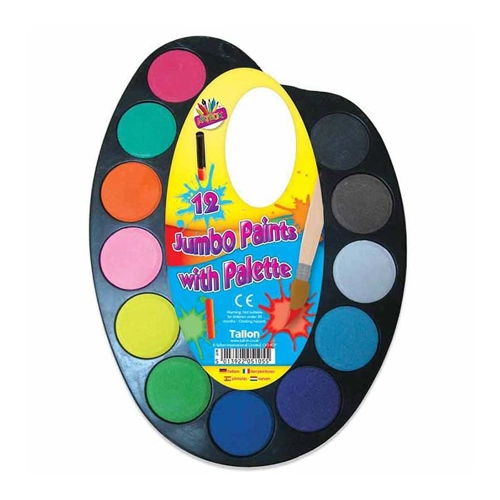 12 x Jumbo Paints on Palette