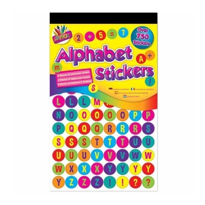 12 x Number & Letter Stickers