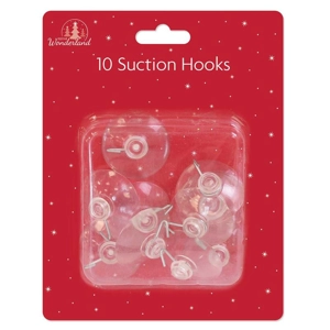 12 x Large Suction Hooks 10pk